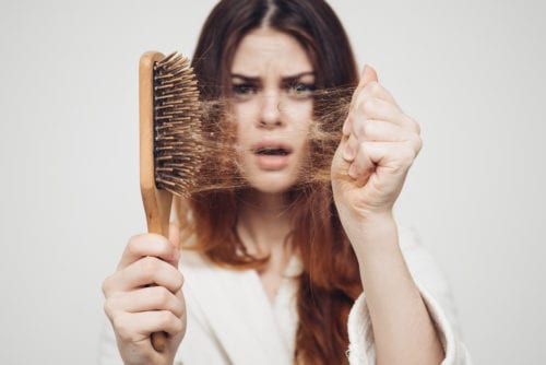 female hair loss treatment patient